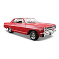 7"x2-1/2"x3" 1965 Chevrolet Malibu Ss Die Cast Replica Car